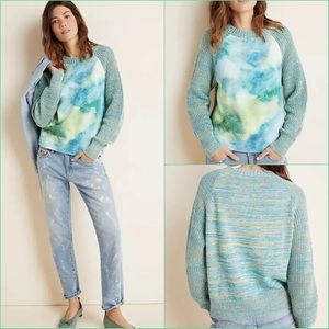 Anthropologie “Giada” Water Color Sweater Size S